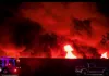 Voraz incendio consume recicladora de PET en Villa de Pozos