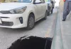 Infraestructura de primer mundo, según el padrino, pero las pruebas lo delatan con un mega socavón